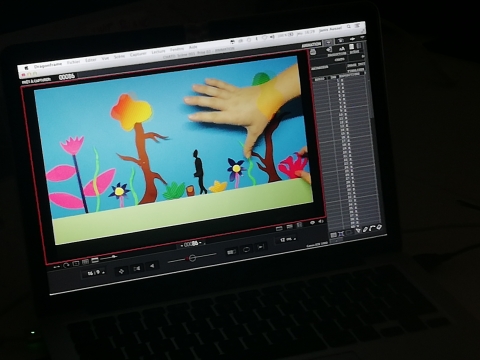 Atelier des vacances "papier découpé animé"