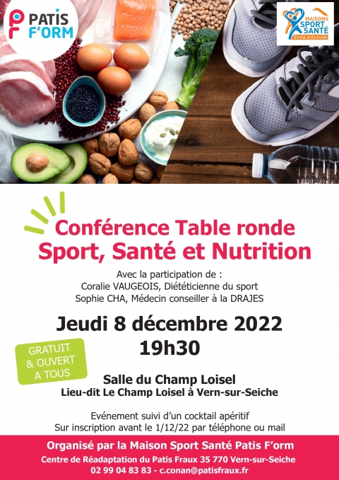 Conférence table ronde "sport, santé et nutrition"
