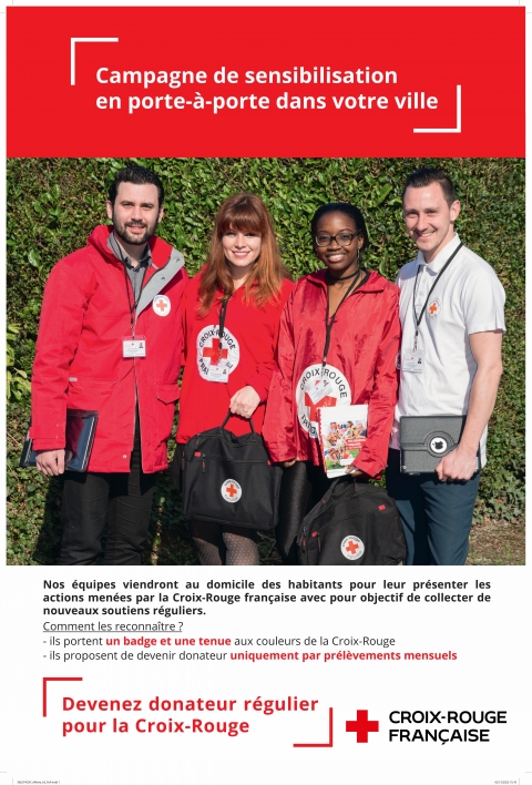 Campagne de porte-à-porte de la Croix-Rouge Française