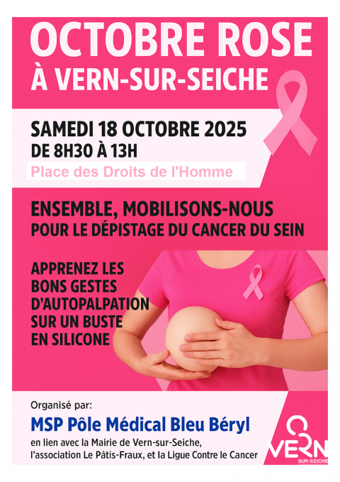 Mobilisation à l'occasion d'Octobre Rose