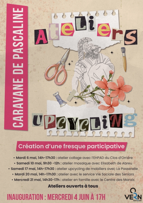 Caravane de Pascaline : ateliers upcycling